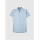 Pepe Jeans - PM308524 - Overhemd - Blauw - Korte Mouwen - Lyocell