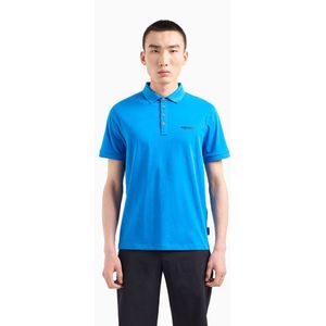 Armani Exchange 8nzf80_z8h4z Short Sleeve Polo Blauw L Man