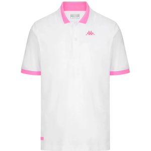 Kappa - Neon - Korte Mouw Poloshirt - Wit