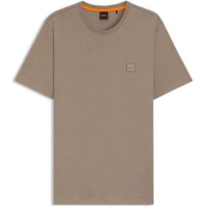 BOSS - T-shirt - Katoenen Jersey - Met Logopatch