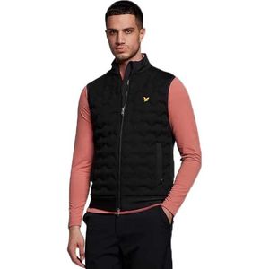 Lyle & Scott Check Quilt Back Fleece Vest
