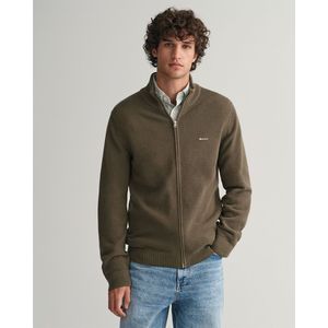 Gant 8040524 Full Zip Sweater Groen S Man