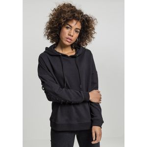 Urban Classics Laced-up Sweatshirt Zwart XS Vrouw