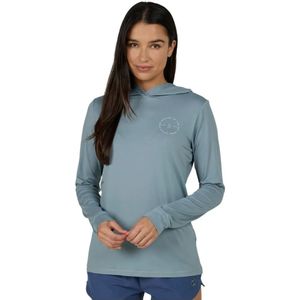 Salty Crew Fireworks Hood Dames Rash Guard Met Lange Mouwen