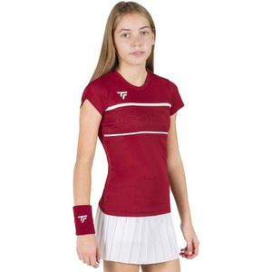 Tennisshirt Tecnifibre Girls Team Junior Tech Cardinal-6 - 8 Jaar