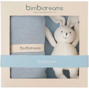 Bimbidreams Cr2 Gift Box Nº2 Tricot Blanket+tricot Teddy Bear Groen