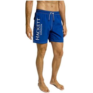 Hackett Branded Solid Swimming Shorts Blauw 2XL Man