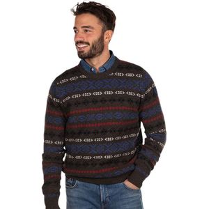 Nza New Zealand Ngapouri Round Neck Sweater Bruin XL Man