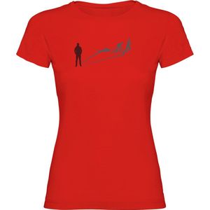 Kruskis Triathlon Shadow Short Sleeve T-shirt Rood M Vrouw
