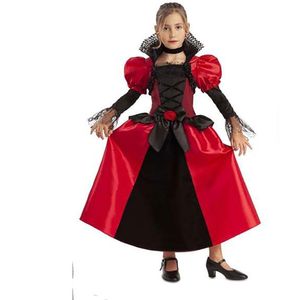 Viving Costumes Dark Vampire Junior Custom Rood 7-9 Years