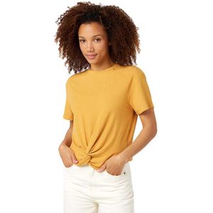 Rip Curl Lauria Rib Top Short Sleeve T-shirt Oranje XL Vrouw