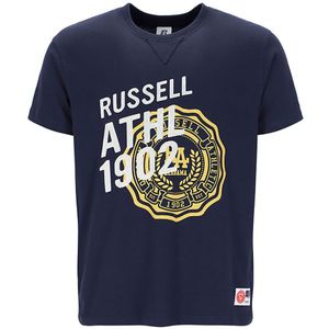Russell Athletic Center Dazzling Short Sleeve T-shirt Blauw XL Man