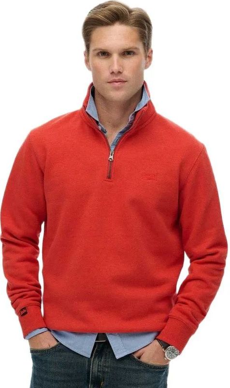 Superdry Essential Logo Half Rits Trui