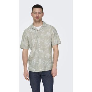 Only & Sons Caiden Short Sleeve Shirt Beige 2XL Man