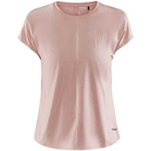 Craft Core Charge Rib Short Sleeve T-shirt Roze L Vrouw