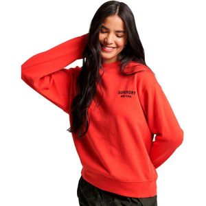 Superdry Sport Luxe Loose Crew Neck Sweater Rood L Vrouw