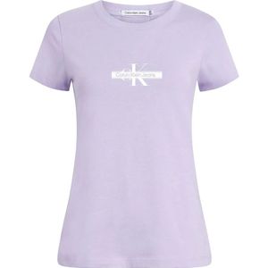 Calvin Klein Jeans Faded Monologo T-shirt Met Korte Mouwen
