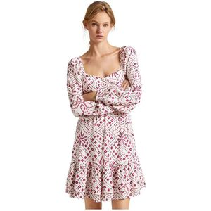 Blousejurk - Natural - Linnen en Viscose - Knoopsluiting - Lange Mouwen