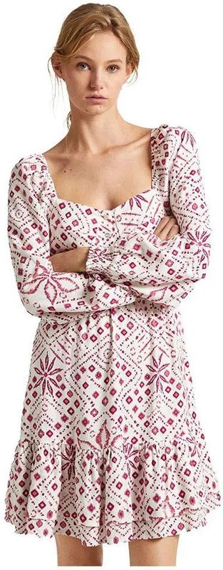 Blousejurk - Natural - Linnen en Viscose - Knoopsluiting - Lange Mouwen