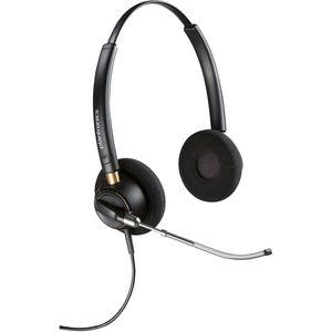Poly EncorePro 520V Binaural Headset VoiceTube +Quick Disconnect Bedraad Hoofdband Oproepen/muziek Zwart