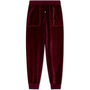 EA7voor vrouwen. 7W000440_AF15653 Broek Athletic Velours bordeaux (L), Casual, Granaatappel, Katoen