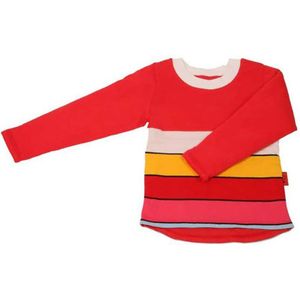 Penguinbag Stripes Long Sleeve T-shirt Rood 24 Months-4 Years