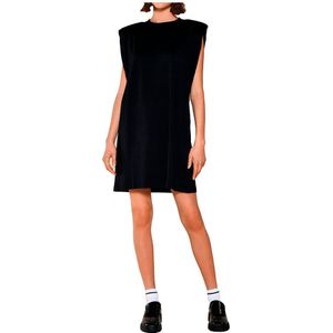 Object Jstephanie Jeanette Short Sleeve Dress Zwart XS Vrouw