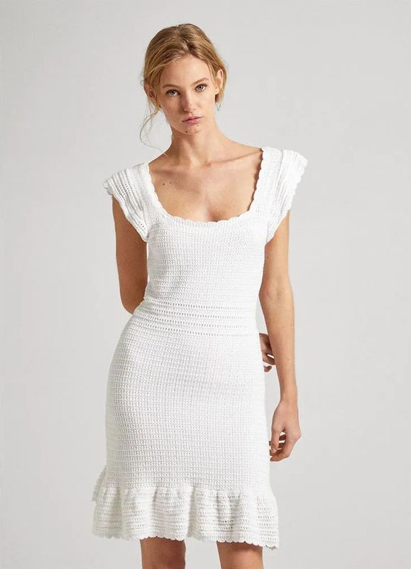 Pepe Jeans - Gesa - Mouwloze Korte Jurk