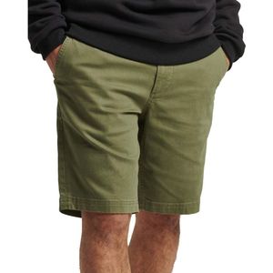 Superdry Vintage Officer Chino Shorts Groen 30 Man