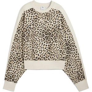 Puma - T7 Leo Luxe - Oversized Sweatshirt - All-over Dierenprint
