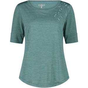 CMP - Women's Light Melange T-Shirt - Sportshirt - Turkoois - 100% Polyester
