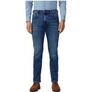 Hackett Londonvoor mannen. HM212696 Blauwe klassieke jeans (28/32), Casual, Katoen, Denim