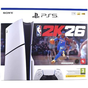 Playstation Ps5 Slim Disc Edition+nba 2k26 Uk Console