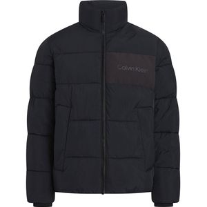 Calvin Klein Crinkle Quilt Jacket Zwart M Man