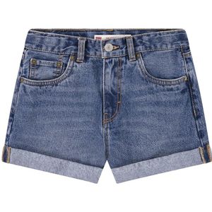 Levi´s ® Kids Mini Mom Roll Cuf Shorts Blauw 10 Years