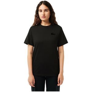 Lacoste Tf1562 Short Sleeve T-shirt Zwart M Vrouw