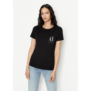 Armani Exchange 8nytfx_yjg3z Short Sleeve T-shirt Zwart S Vrouw