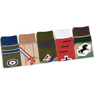 Heel Tread Ww1 Warbirds Sokken 5 Paren