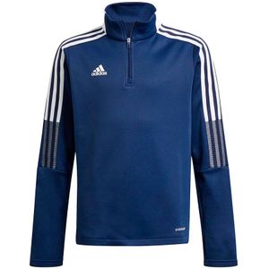 Adidas Tiro 21 Half Zip Sweatshirt Blauw 7-8 Years