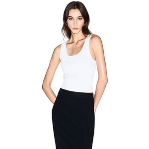 Armani Exchange - XW001303AF10352U1003 - Topje - Wit - Mouwloos - Viscose