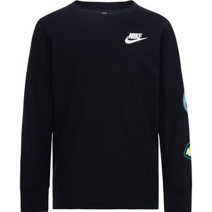 Nike Kids Retro Sticker Long Sleeve T-shirt Zwart 24 Months-3 Years