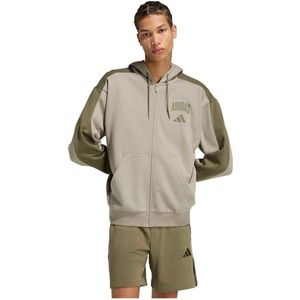 Adidas Collegiate Fleece Sweatshirt Met Rits