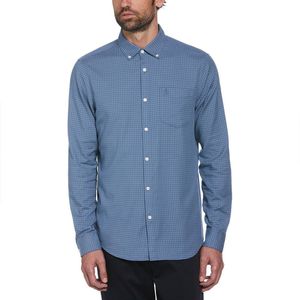 Original Penguin Tencel Gingham Overhemd Met Lange Mouwen