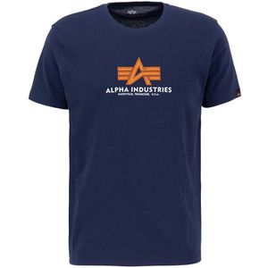 Alpha Industries Basic Rubber Short Sleeve T-shirt Blauw XL Man