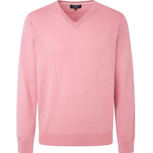 Hackett Cotton Cashmere V Neck Sweater Roze M Man