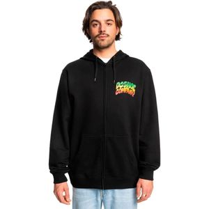 Heren - Volledige Rits Hoodie - Grijs - Katoen/Gerecycled Polyester