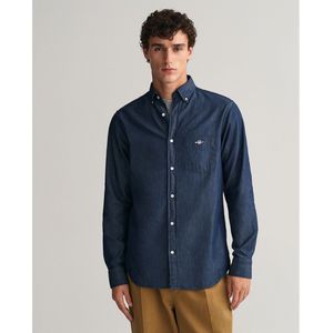 Gant Reg Indigo Bd Long Sleeve Shirt Blauw XL Man