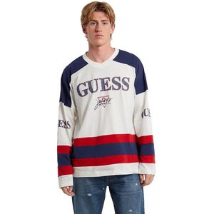 Guess Jeans Oversize Hockey T-shirt Met Lange Mouwen