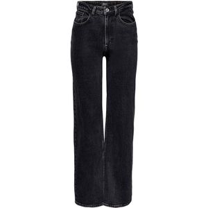 Only Juicy Wide Leg High Waist Jeans Zwart 24 / 32 Vrouw