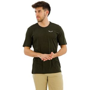 Salewa Eagle Minilogo Am Short Sleeve T-shirt Groen XL Man
